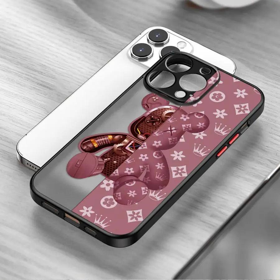 Robot Bear Shockproof Bumper Case for iPhone