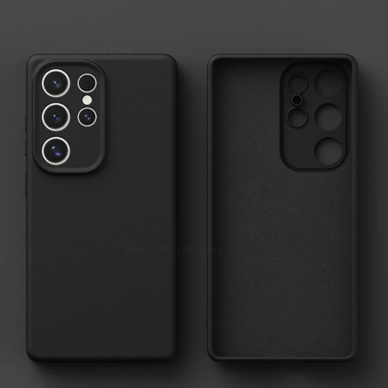 Luxury Liquid Silicone Shockproof Phone Case For Samsung Galaxy S26 S25 S24 S23 S 26 Ultra Plus Cases Protective Back Soft Cover