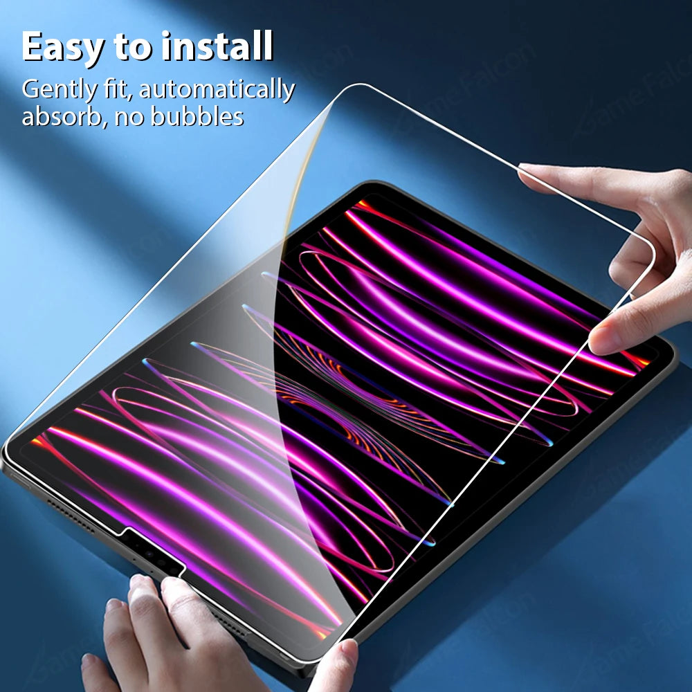 Tempered Glass For iPad 10th 9th Generation A16 Pro 12.9 11 13 2025 Screen Protector For ipad Air 4 5 Mini 6 7 7th 8th 10.2 Film