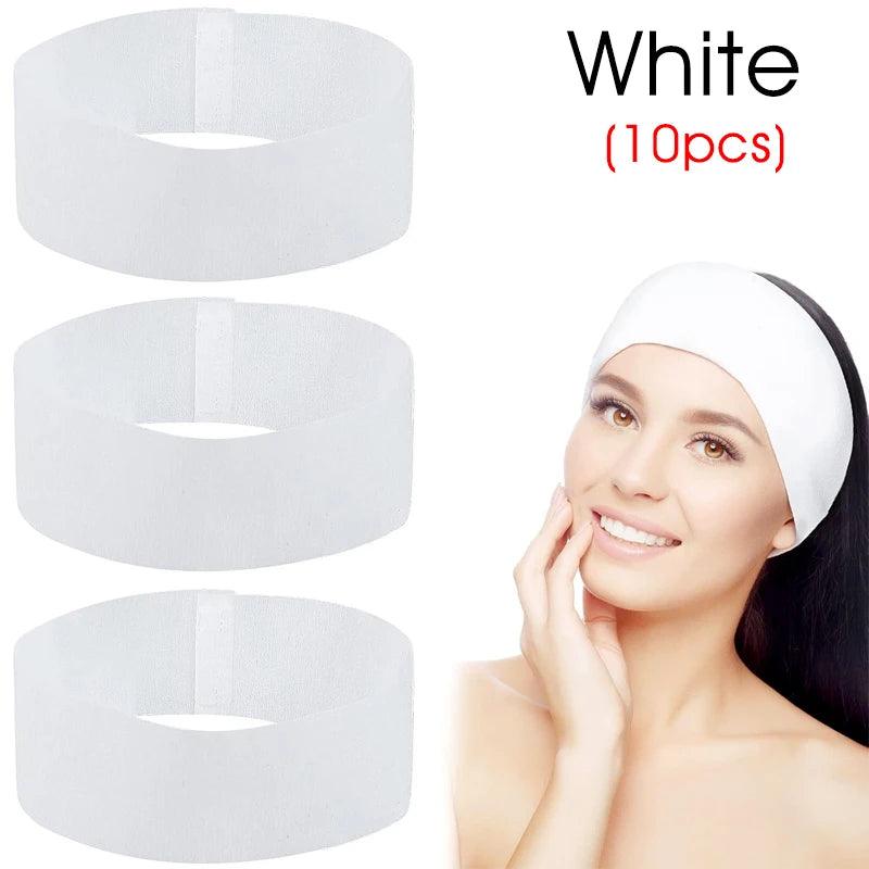 Disposable SPA Facial Headbands for Skincare & Salon Use