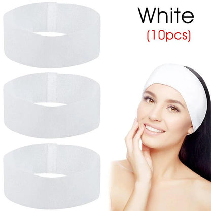 Disposable SPA Facial Headbands for Skincare & Salon Use