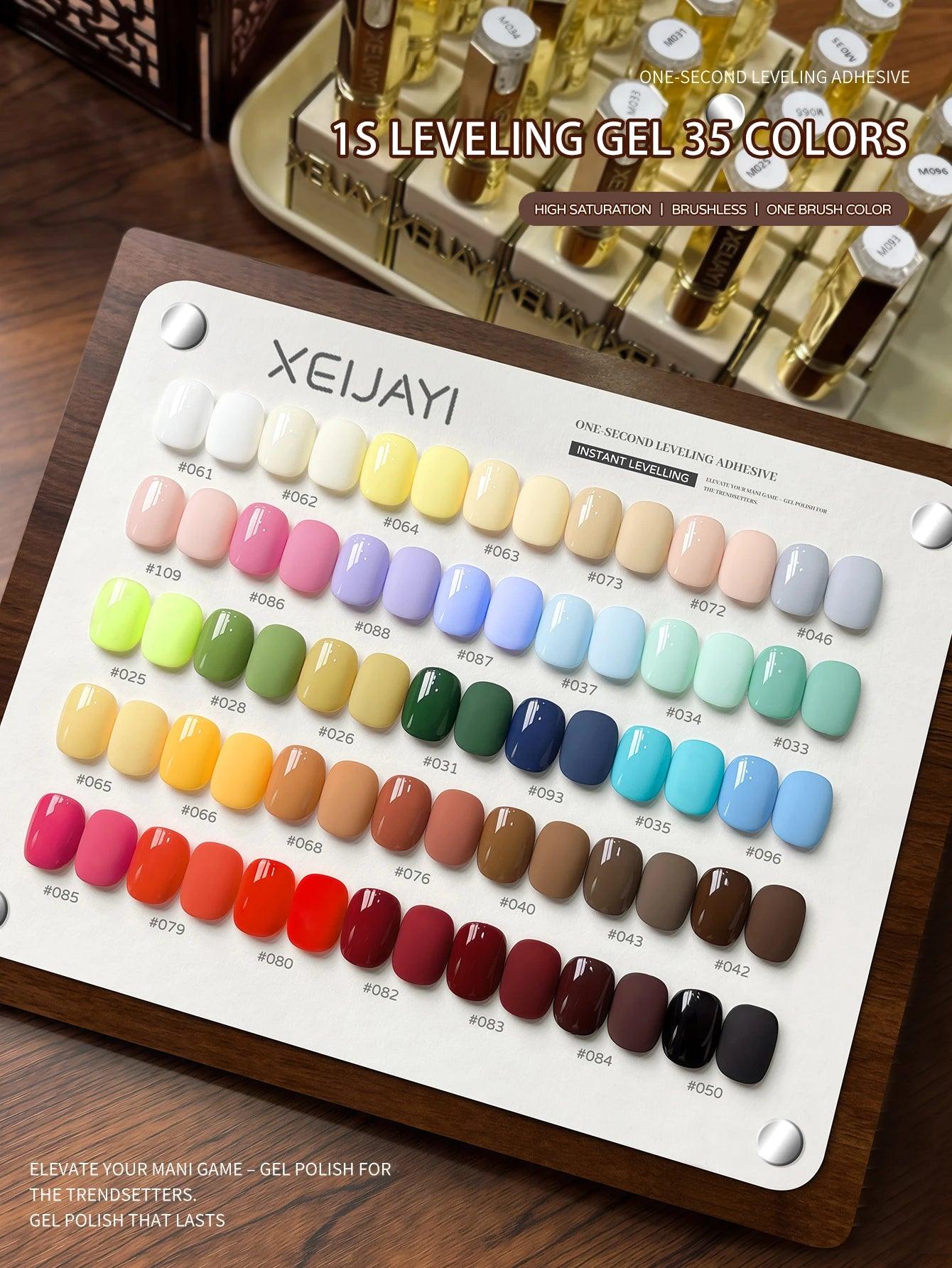 XEIJAYI 35-color 15ml Popular Series Nail Gel Pure  Gel Nail Add Semi-Permanent Soak Off UV LED Construction