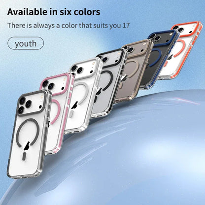 MagSafe Clear Case with PE Striped Border for iPhone