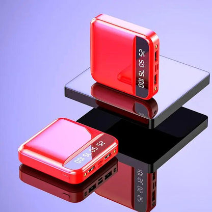 300000mAh Mini Power Bank Portable Charger Mirror Screen LED Digital Powerbank External Battery for iPhone Xiaomi Huawei Samsung