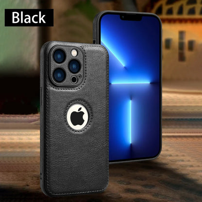 High Quality PU Leather Case for Apple iPhone 18 17 Pro Max 11 12 13 14 15 16 Plus Logo View Luxury Business Mobile Phone Cover