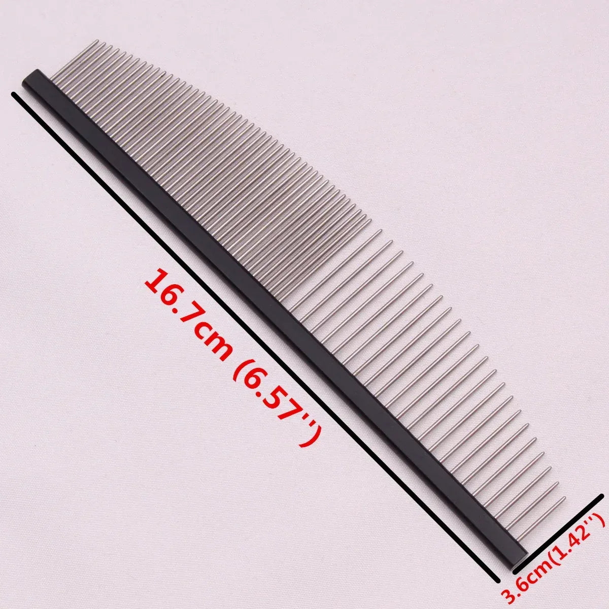 Pet Grooming Combs Aluminum Alloy Brush For Dogs Boundary Knot Massage Tools Professional Salon Cat Hair Cleaning Crescent Combs - Urbizia