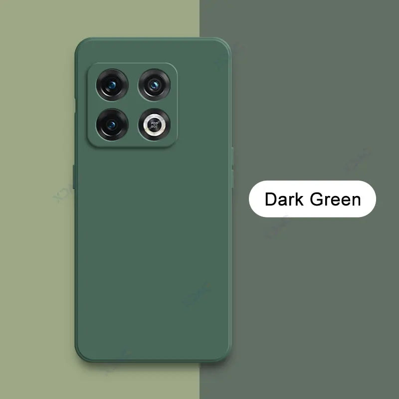 Luxury Cover for OnePlus 10 Pro OnePlus10Pro 5G Square Liquid Silicone Phone Case One Plus OnePlus10 10Pro Double Liner Soft Bag