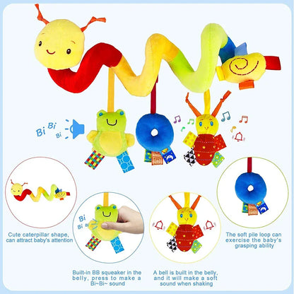 Cute Activity Musical Spiral Crib Stroller Toys