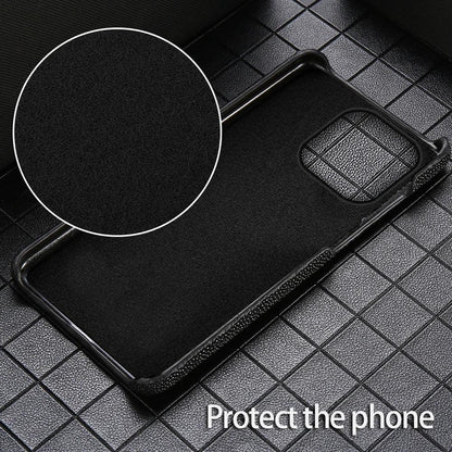 Genuine Stingray Leather Phone Case for iPhone 17 Pro Max Air 16 15 11 12 13 14 Pro Max Plus 15Pro 17Pro 16pro Luxury Back Cover