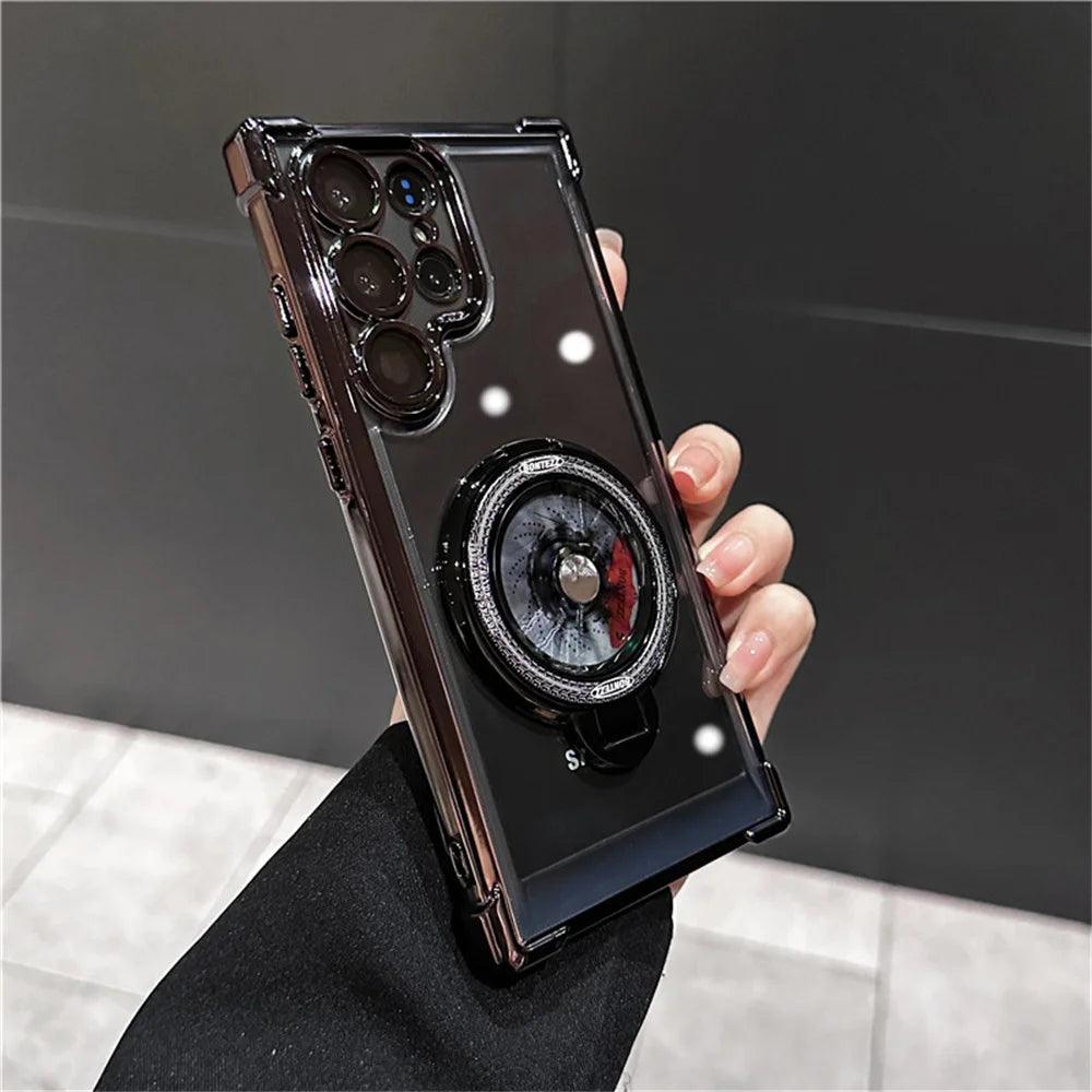 Magnetic Airbag Clear Case for Samsung Galaxy S25 Ultra