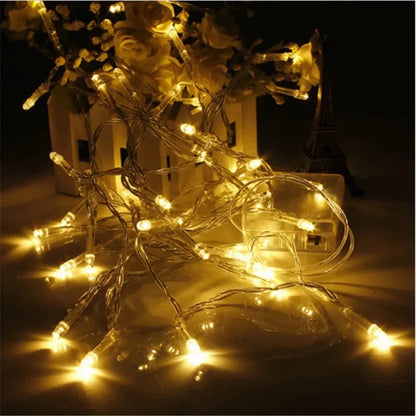 AA Battery Fairy String Lights – 10M/20M Warm White for Christmas & Party Decoration