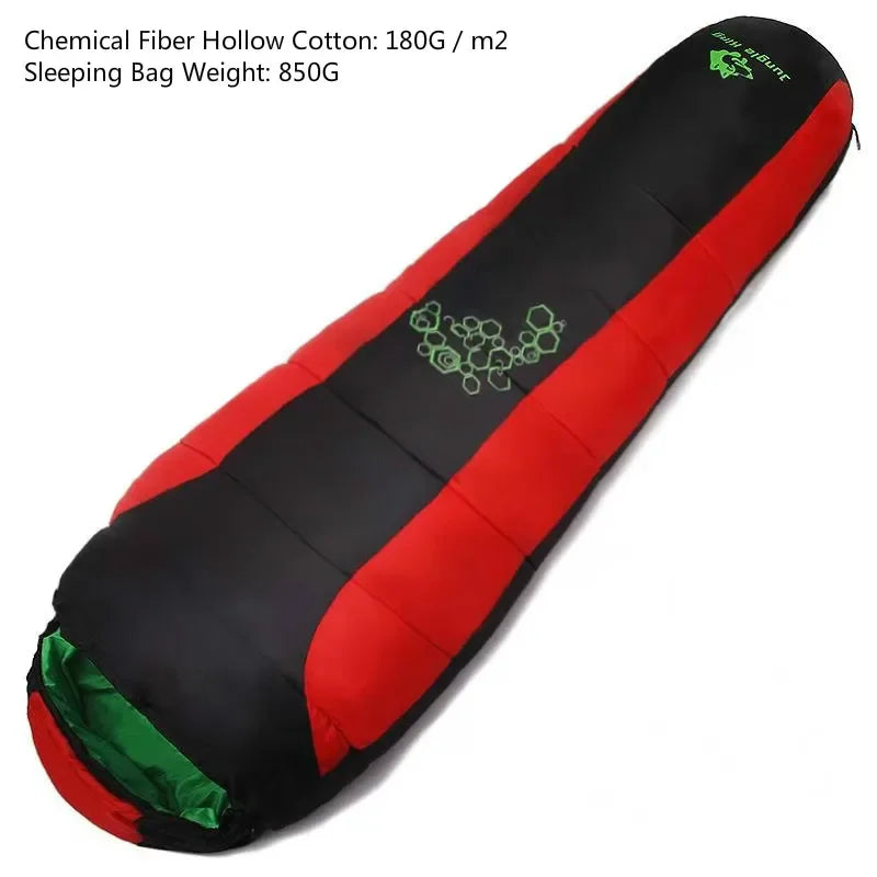 Jungle King CY0901 Thickening Fill Four Holes Cotton Sleeping Bags Fit for Winter Thermal 4 Kinds of Thickness Camping Travel