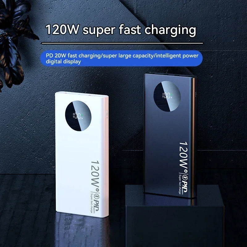 80000mAh 120W Super Fast Charging Power Bank Portable