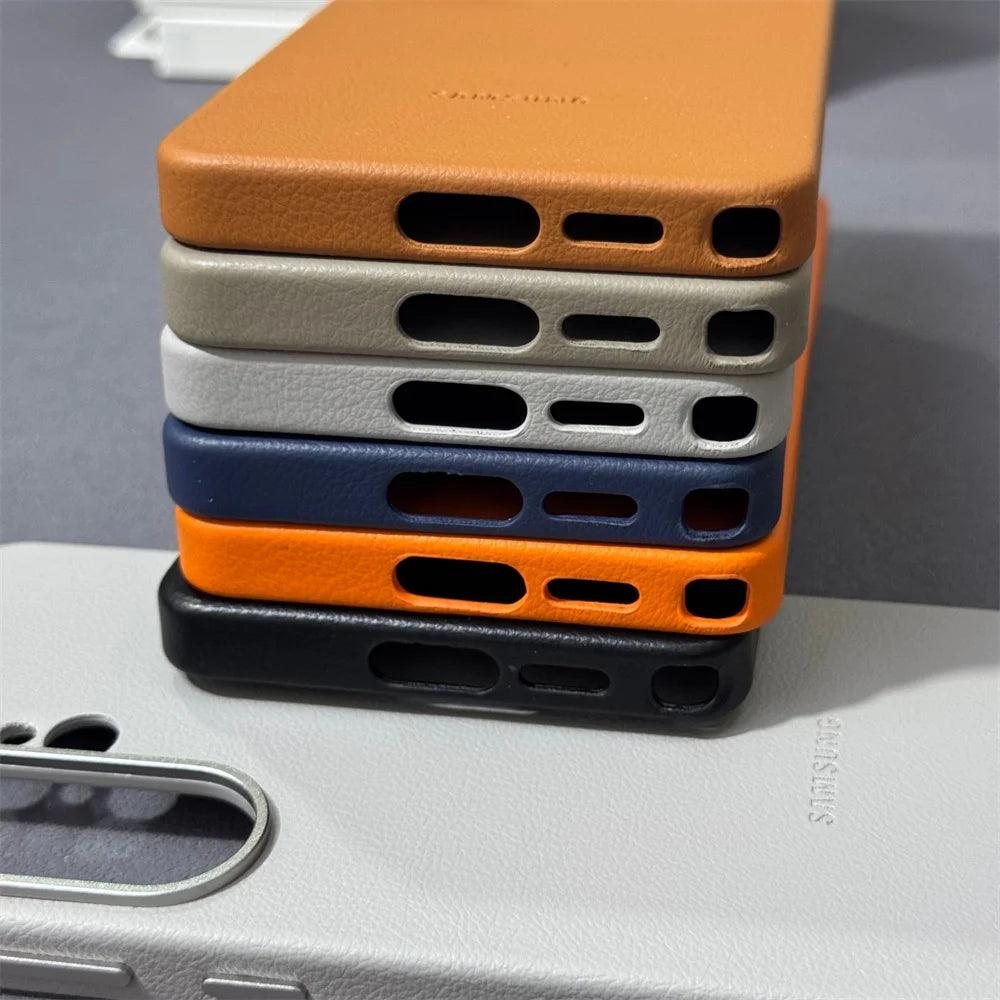 Samsung Galaxy S26 Leather Case – Full Coverage Shockproof Shell