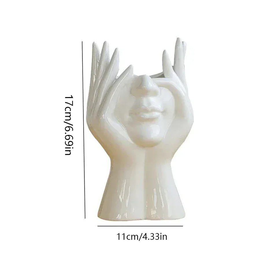 1PC Vinyl Figure Storage Holders Creative Human Body Art Styling Office Organizers Multifunctional Makeup Brush Holder - Urbizia