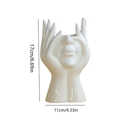 1PC Vinyl Figure Storage Holders Creative Human Body Art Styling Office Organizers Multifunctional Makeup Brush Holder - Urbizia