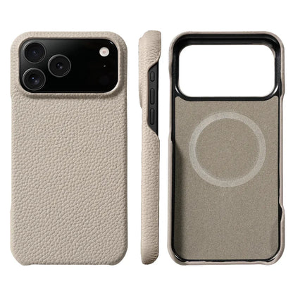 LANGSIDI MagSafe Lychee Leather Case for iPhone 15, 16 & 17
