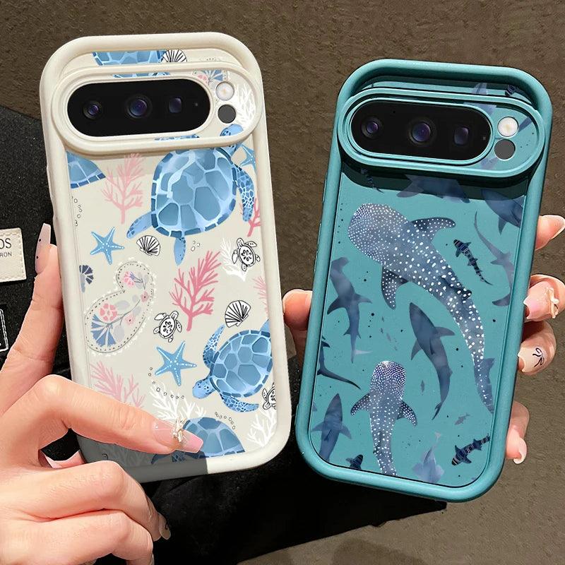 Whale Pattern TPU Case for Google Pixel Series
