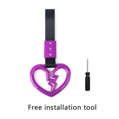 JDM Auto Accessories Cat Tsurikawa Ring Handle Hand Strap Loops Bumper Bus Car Drift Charm Warning Tag