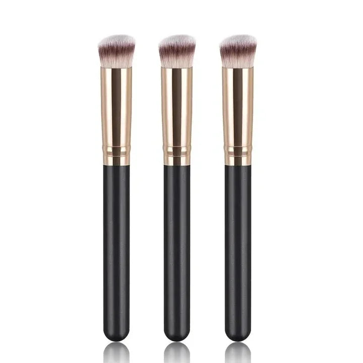 Pro Dual-Ended Foundation Brush - Hypoallergenic Dense Concealer & Contour Blender | Vegan Cruelty-Free Face Makeup Tools