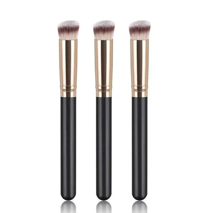 Pro Dual-Ended Foundation Brush - Hypoallergenic Dense Concealer & Contour Blender | Vegan Cruelty-Free Face Makeup Tools