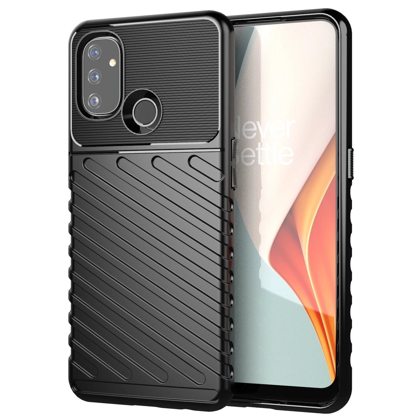 Luxury Shockproof Silicone Phone Case for OnePlus Nord N10 5G/N100 - Soft TPU Protective Cover
