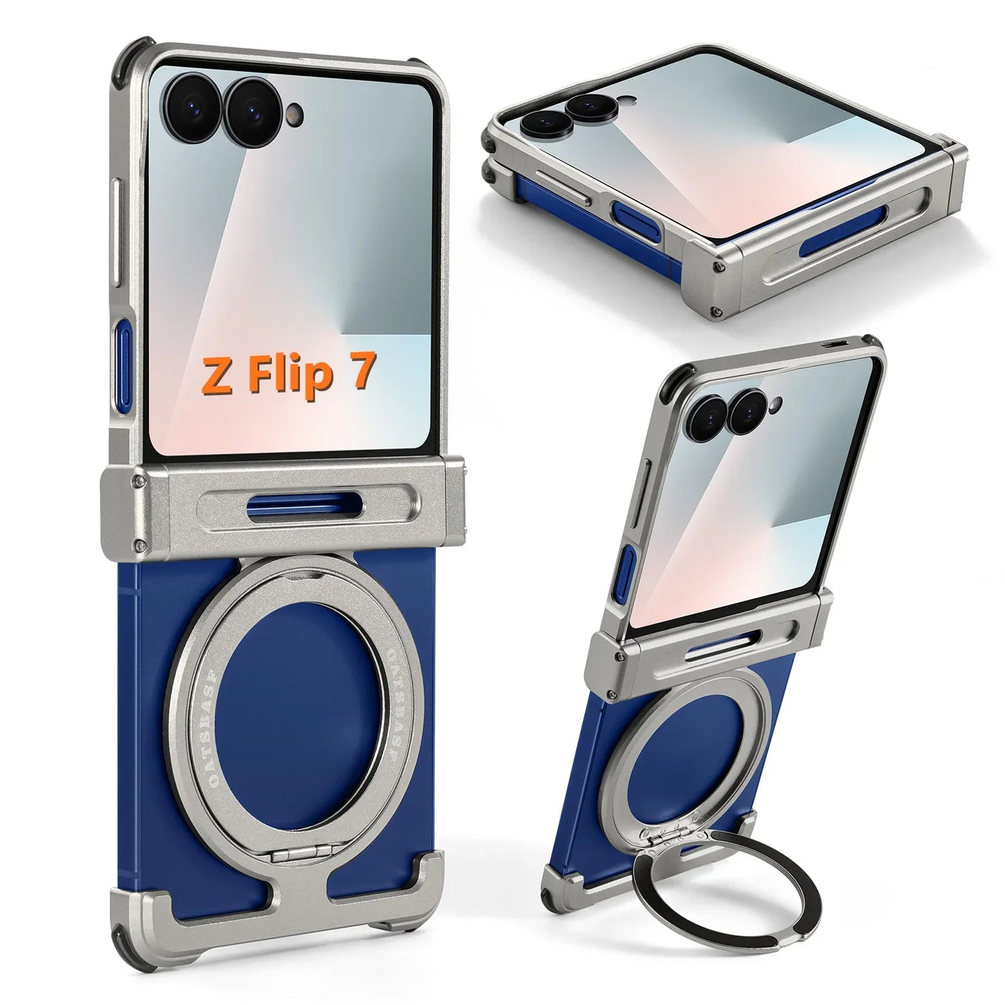 Eary for Samsung Galaxy Z Flip 7 6 Case for MagSafe 360°Rotatable Magnetic Kickstand Ultra-Thin Shockproof Protective 7 6 Cover