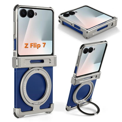 Eary for Samsung Galaxy Z Flip 7 6 Case for MagSafe 360°Rotatable Magnetic Kickstand Ultra-Thin Shockproof Protective 7 6 Cover