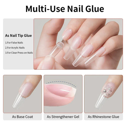 RS NAIL 12g Strong Soft Nail Tips Adhesive Gel Press On False Nails Solid Sticker Adhesive For Nail Art Soak Off UV Tips Glue