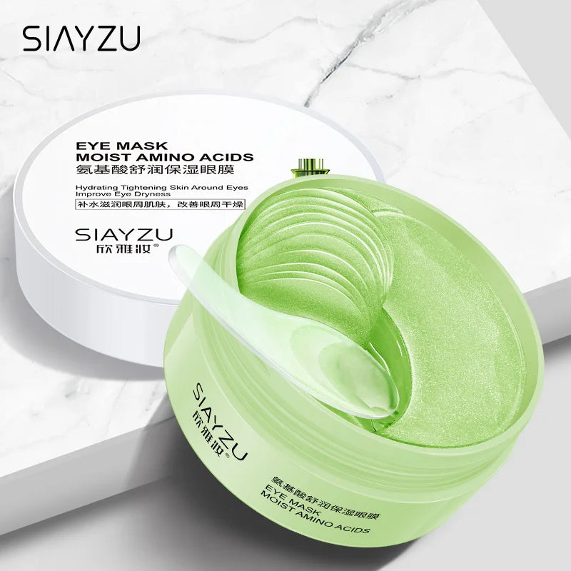 60pcs Hyaluronic Acid Crystal Collagen Eye Mask Anti Dark Circles Remove Eye Bags Moisturizing Firming Eye Patches Skin Care