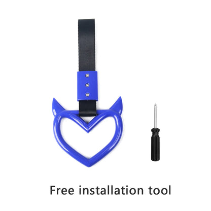 JDM Auto Accessories Cat Tsurikawa Ring Handle Hand Strap Loops Bumper Bus Car Drift Charm Warning Tag