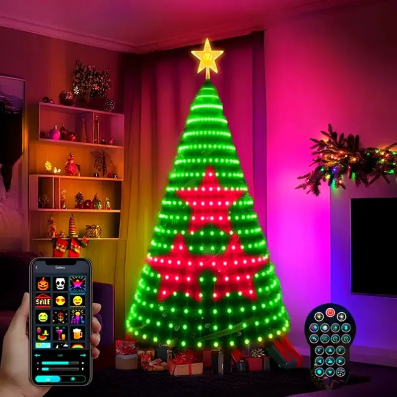 Smart RGB LED Christmas Tree Lights