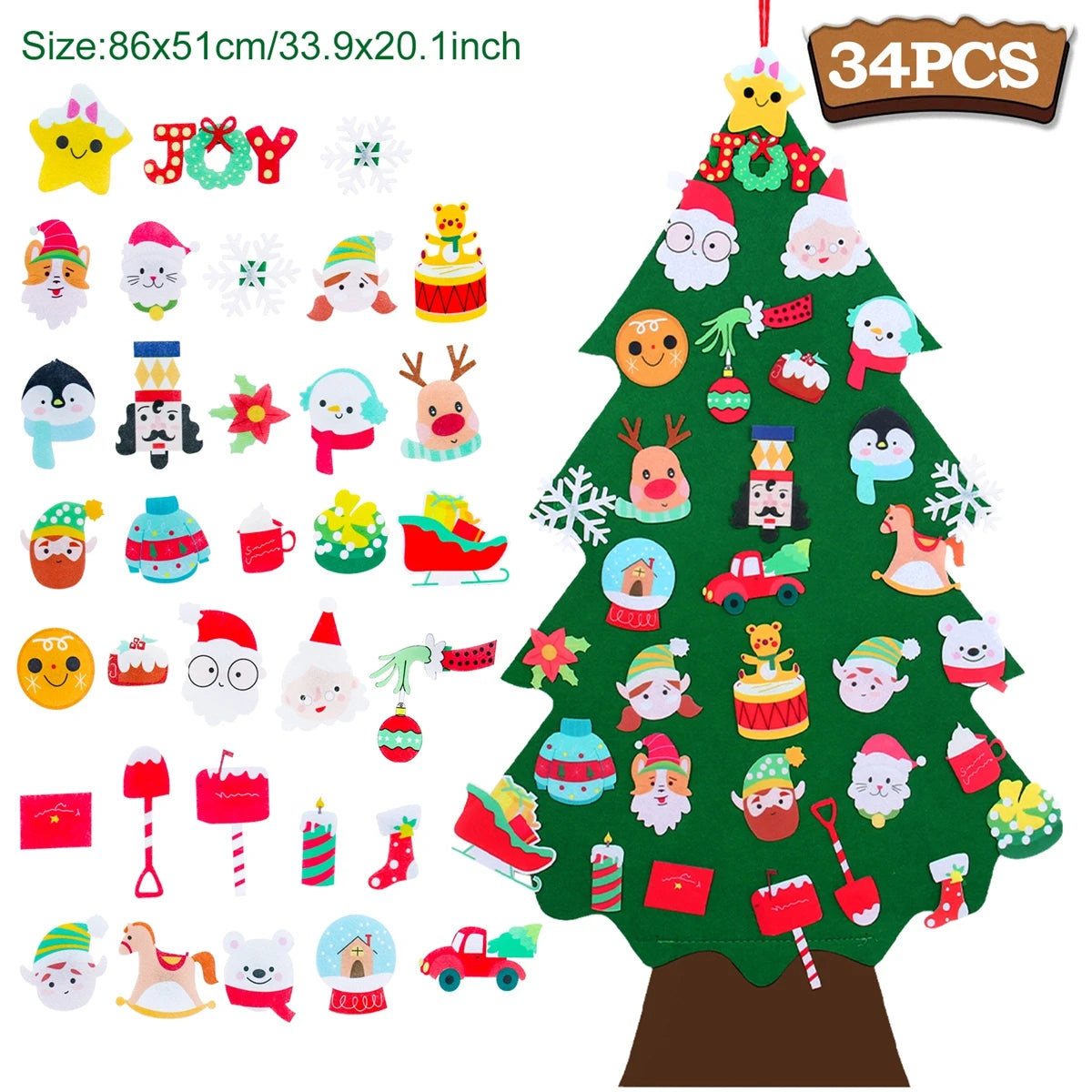 Kids DIY Felt Christmas Tree