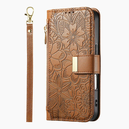 PU Leather Zipper Crossbody Flip Wallet Card Slot Phone Case For Samsung Galaxy S26 Plus S26 Pro S26 Ultra A57 Wrist Strap Cover