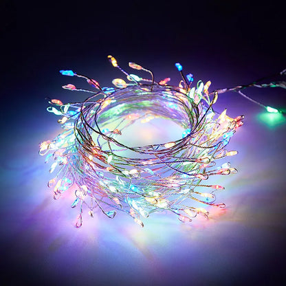 USB LED Firecracker String Lights – 3M / 6M / 9M with Remote Control