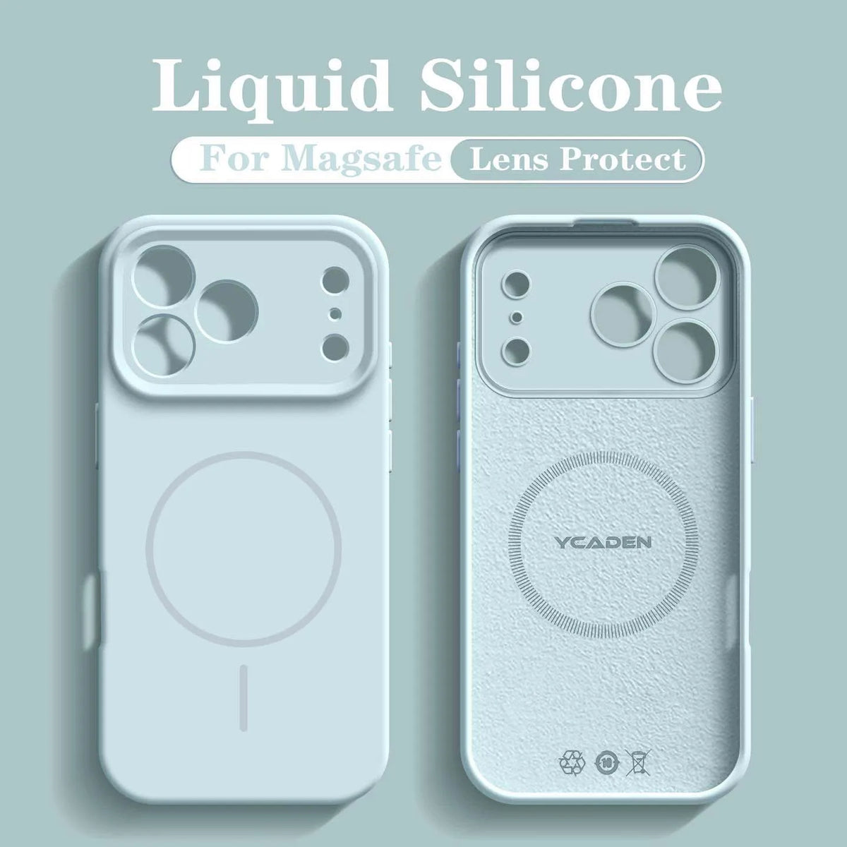 For 18 Magsafe Magnetic Wireless Charging Solid Color Soft Silicone Phone Case For iPhone 18 17 Pro Max 16 15 14 13 Bumper Cover