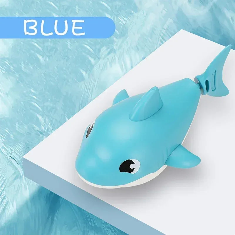 Cartoon Shark Baby Water Play Toy – Wind-Up Bath & Beach Fun - Urbizia