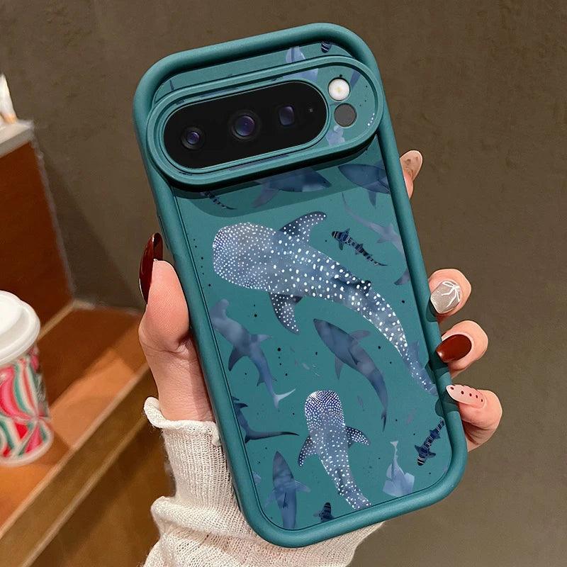 Whale Pattern TPU Case for Google Pixel Series