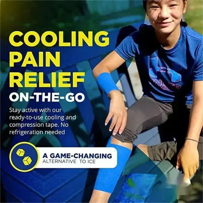 Self Adhesive Ice Bandage Instant Cooling Ice Tape Muscle Recovery Cooling and Compression Tape for Athletes and Adults - Urbizia
