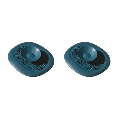 YITAPE 2PCS Silicone Bathroom Hair Catcher Deodorant Floor Drain Cover Anti-Clogging Shower Strainer Kitchen Sink Plug Stopper