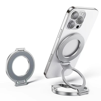360° Rotation Magnetic Finger Ring Phone Holder Aluminum Alloy Foldable  For iPhone 17 16 15 14 13 12 Pro Max