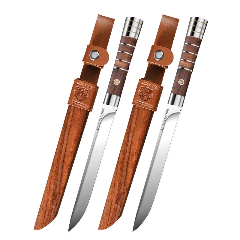 1/2/3 Straight Blade Kitchen Knife Set, Professional Kitchen Fruit Knife, Portable Cutting Knife, High Hardness Japanese Knife
