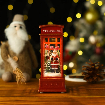 2025 Christmas Phone Booth Lights Ornament