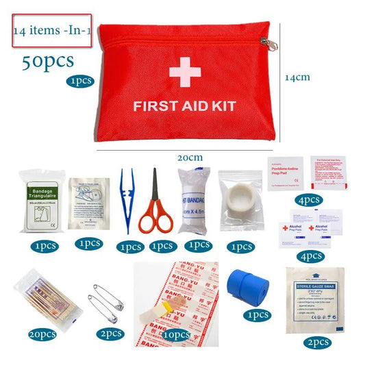Portable First Aid Kit — 12-in-1 to 17-in-1 Sets
