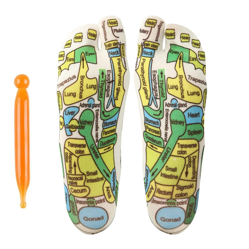 Socks Acupressure Foot Massage Relieve Tired Feet Massager Reflexology Socks Foot Acupoint Massage Tool Physiotherapy Foot Care