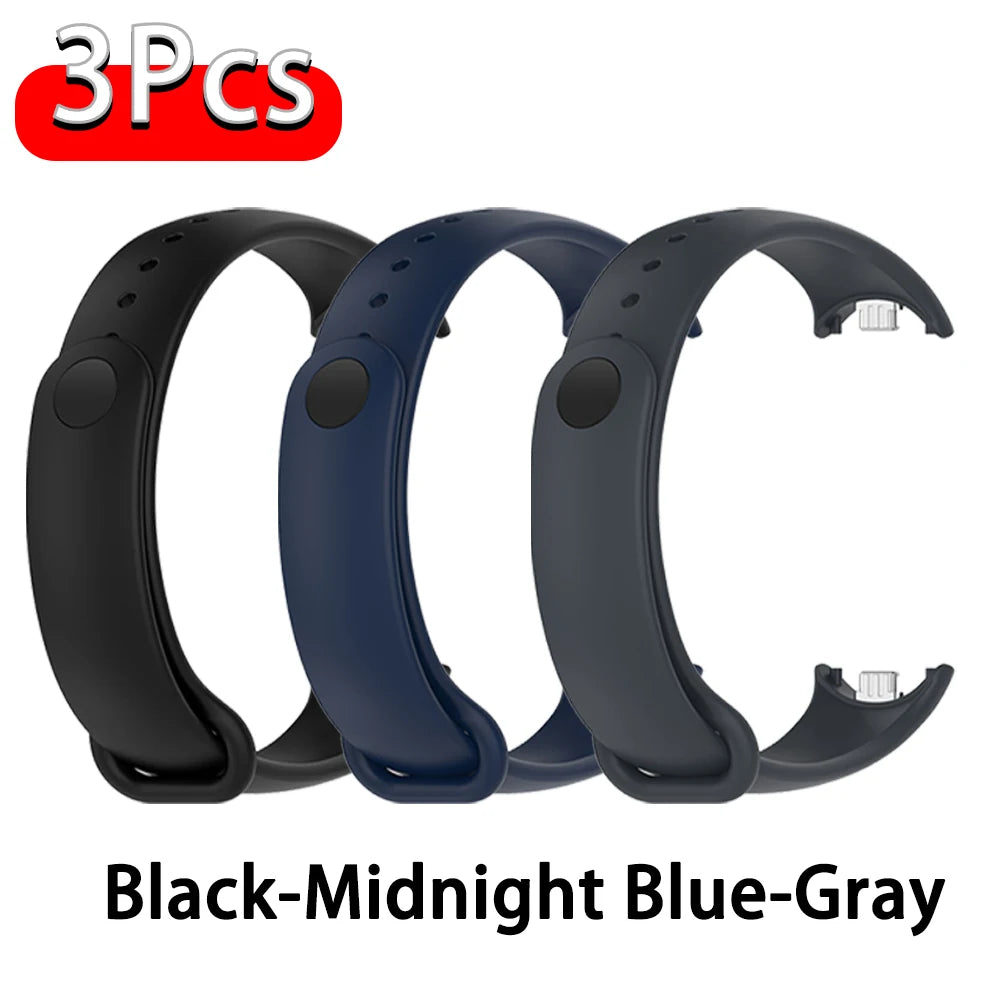 Silicone Strap for Xiaomi Mi Band 10 9 8 Strap NFC Sport Bracelet Wristband pulseira correa Xiaomi Smart Band 10 9 8 Accessories