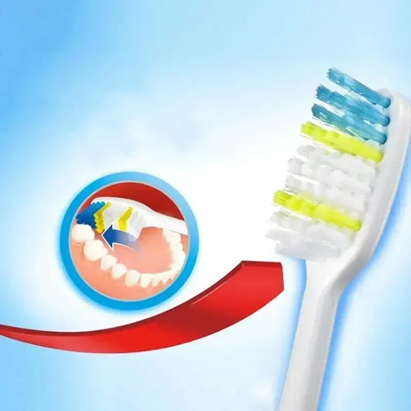 Toothbrushes Set - Random Colors, Family/Couple Use, Travel Suit for Men & Women, Back Tooth Cleaning - Urbizia