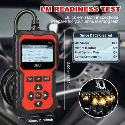 V410 OBD2 Car Diagnostic Scanner – All-in-One Diagnostic Tool for Identifying and Troubleshooting Vehicle Issues.