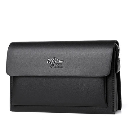 2026 NEW Men's Clutch with Magnetic Buckle and Multiple Card Slots, Large Capacity Wallet Made of Coded Lock PU Leather Men Bag