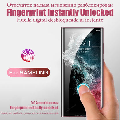 8P Hydrogel Film For Samsung Galaxy S26 S25 S24 S23 S22 S21 S20 Plus Ultra FE Screen Protector Note 20 10 S10 A56 A55 A35 A54 5G